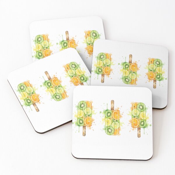 Item preview, Watercolor Fruitsicle Trio Graphic Design designed and sold by VibranPalette.