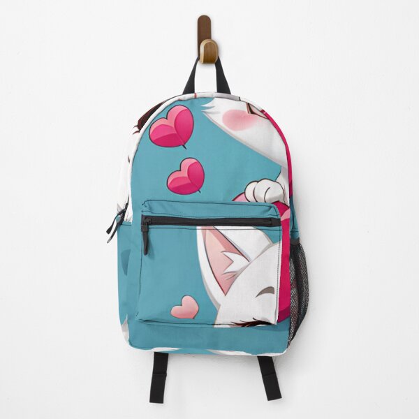 Item preview, White Kitten Holding Pink Valentine Heart designed and sold by CASASIS_MERCH.