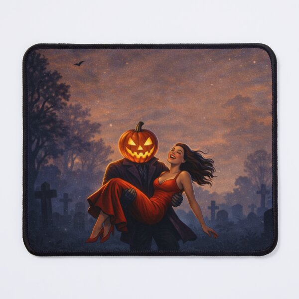 Item preview, Headless Horseman Moonlit Rescue – Romantic Halloween Art designed and sold by TheHorsemanRidesAgain.