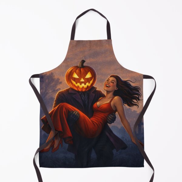 Item preview, Headless Horseman Moonlit Rescue – Romantic Halloween Art designed and sold by TheHorsemanRidesAgain.