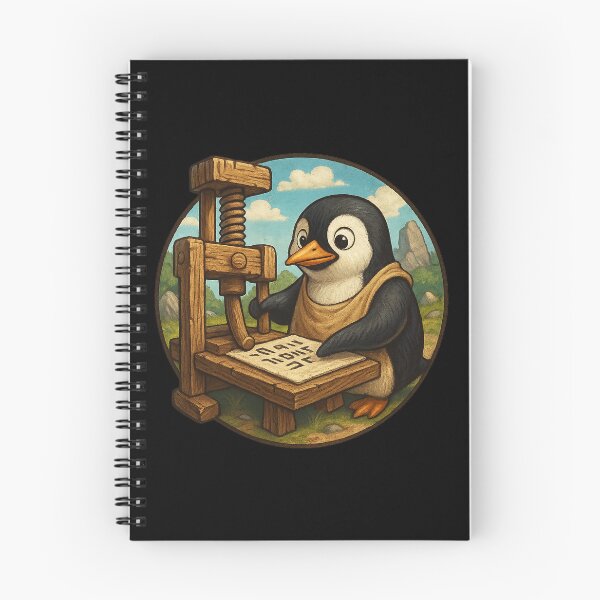 Item preview, Printing Press Penguin designed and sold by Fort Galaxy.