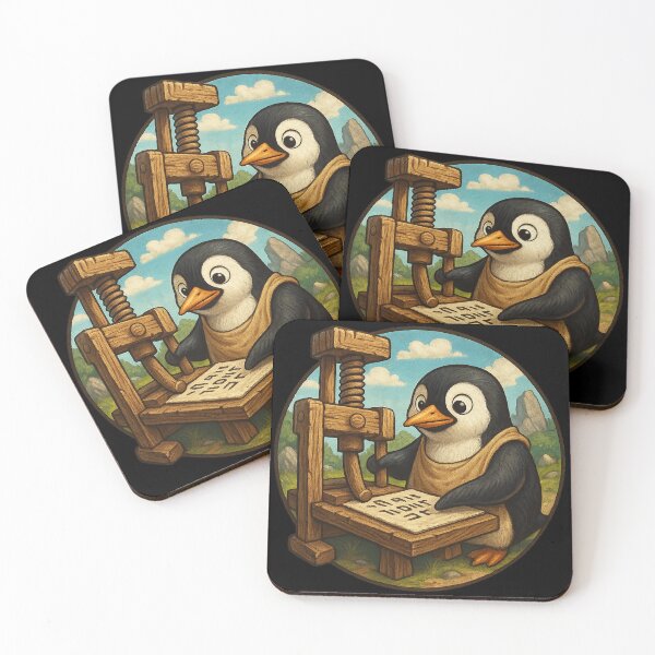 Item preview, Printing Press Penguin designed and sold by Fort Galaxy.