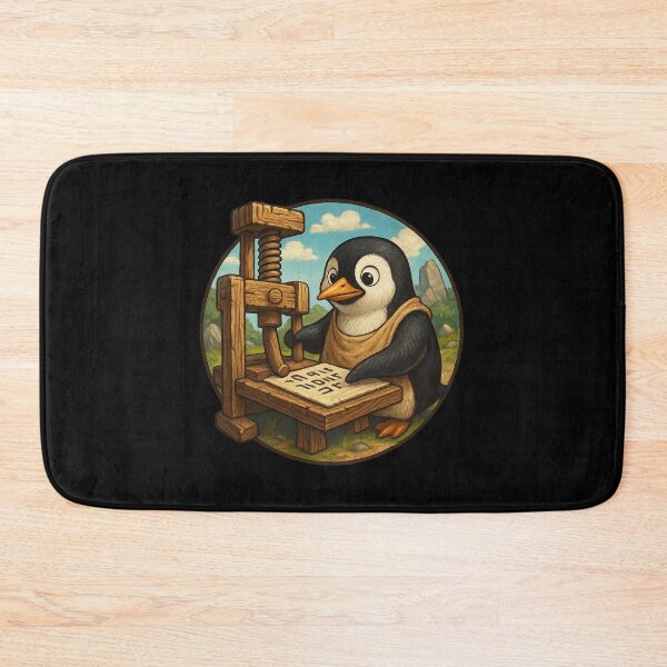 Item preview, Printing Press Penguin designed and sold by Fort Galaxy.
