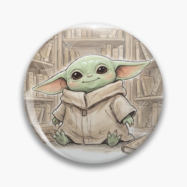 Item preview, BABY YODA IN ANTIQUE LIBRARY designed and sold by LIS AND MELIVERSO.