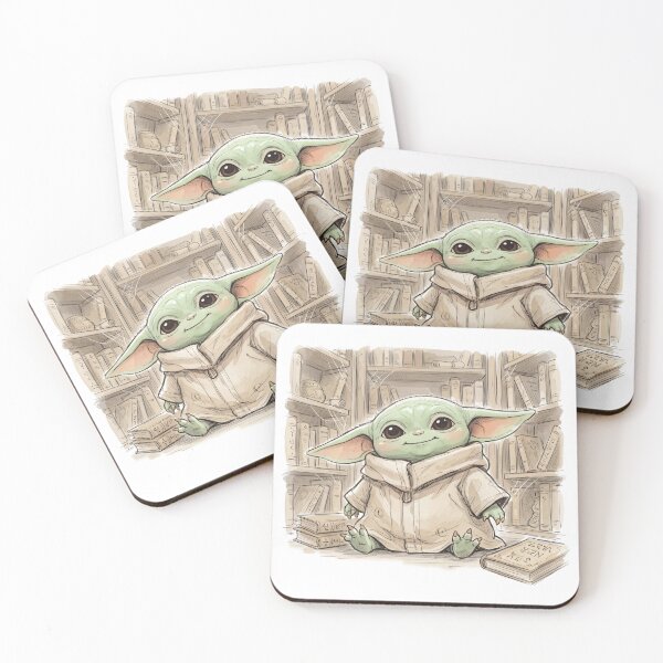 Item preview, BABY YODA IN ANTIQUE LIBRARY designed and sold by LIS AND MELIVERSO.
