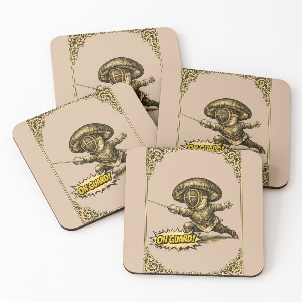 Item preview, Victorian Mushroom Fencer – Whimsical Vintage Swordplay Illustration designed and sold by Rawecz Studio.