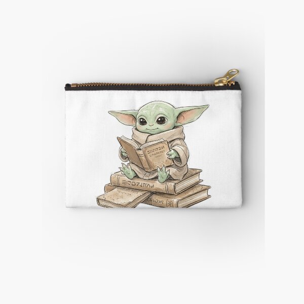 Item preview, BABY YODA WITH DUSTY BOOK STACK designed and sold by LIS AND MELIVERSO.