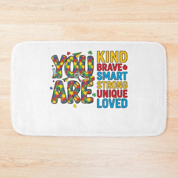Item preview, Autism Awareness School Kids Positive Message designed and sold by KroghDs.