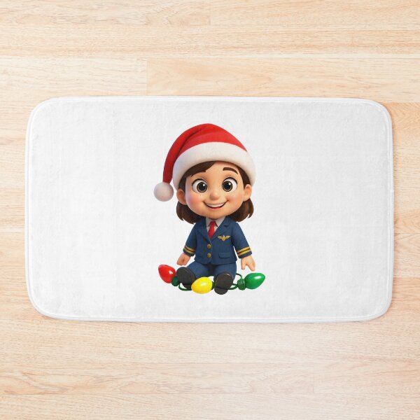 Item preview, Christmas Pilot Girl  designed and sold by Sillytoe.