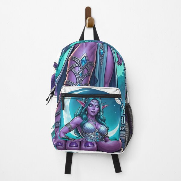 Item preview, Tyrande Whisperwind: Sentinel of Elune - Night Elf Goddess Emblem designed and sold by InspirAI.