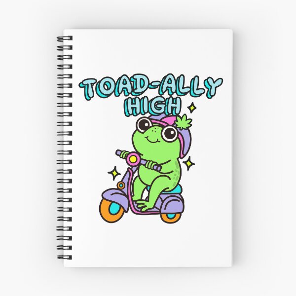 Item preview, Toad-Ally High Funny Kawaii Frog Stoner Pun designed and sold by MycoMindsMedia.