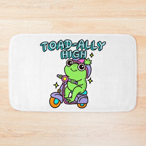 Item preview, Toad-Ally High Funny Kawaii Frog Stoner Pun designed and sold by MycoMindsMedia.