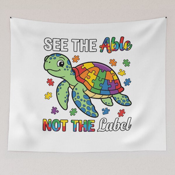 Item preview, See The Able Autism Turtle Kids designed and sold by KroghDs.