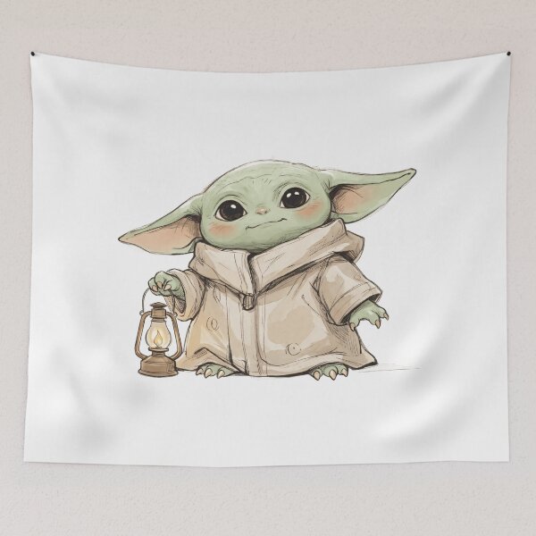 Item preview, BABY YODA WITH OIL LAMP designed and sold by LIS AND MELIVERSO.