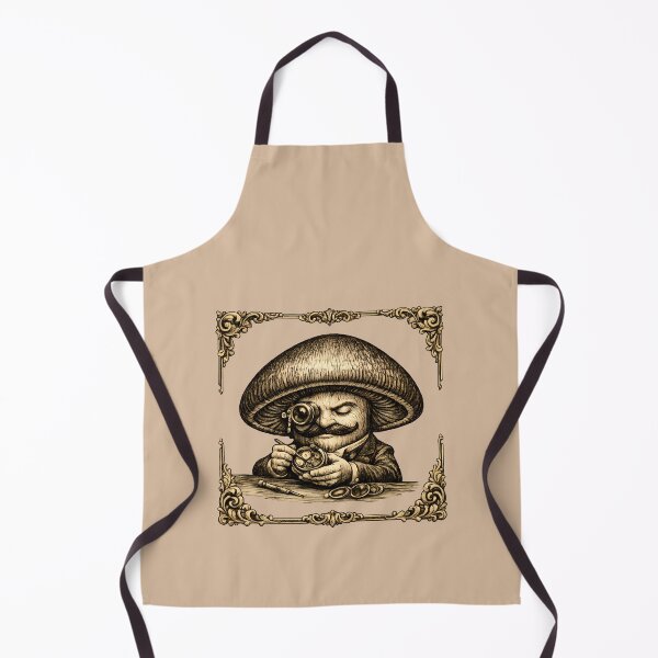 Item preview, Victorian Mushroom Watchmaker – Elegant Vintage Craftsmanship Illustration designed and sold by Rawecz Studio.