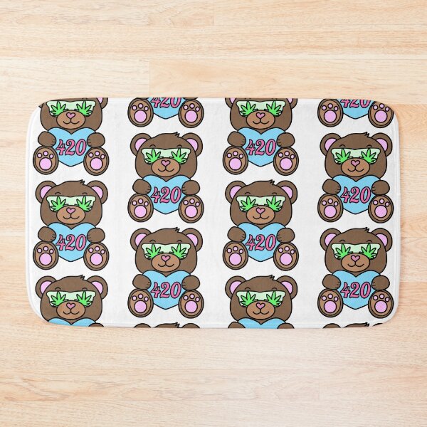 Item preview, Cute 420 Stoner Bear Kawaii Weed Heart Art designed and sold by MycoMindsMedia.