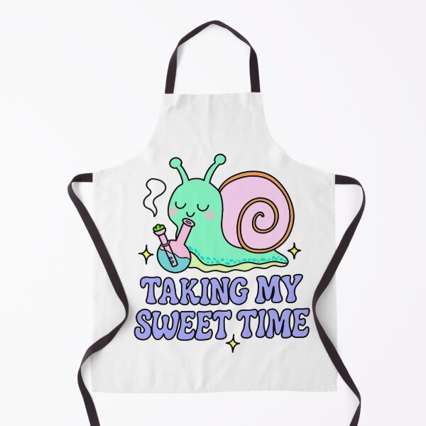 Item preview, Taking My Sweet Time Kawaii Snail Bong Stoner Art designed and sold by MycoMindsMedia.