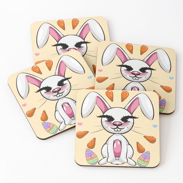 Item preview, Cute Easter Bunny with Carrots designed and sold by LyniehArt.