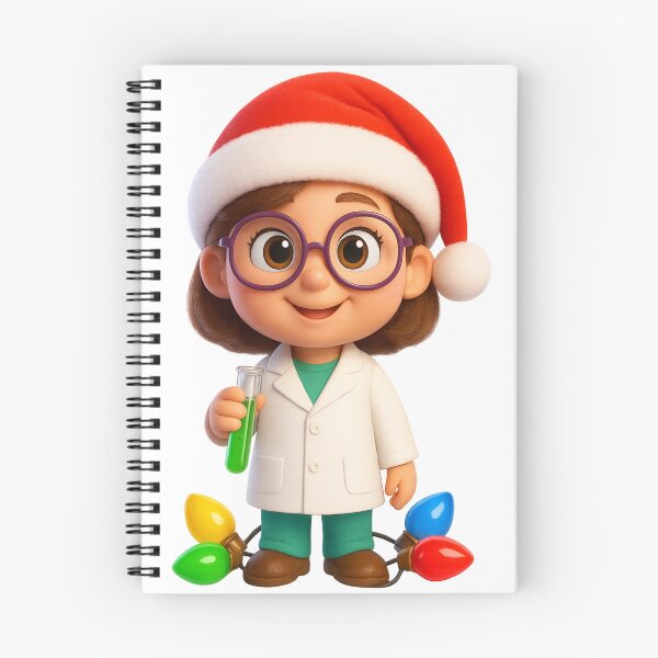 Item preview, Christmas Scientist Girl designed and sold by Sillytoe.