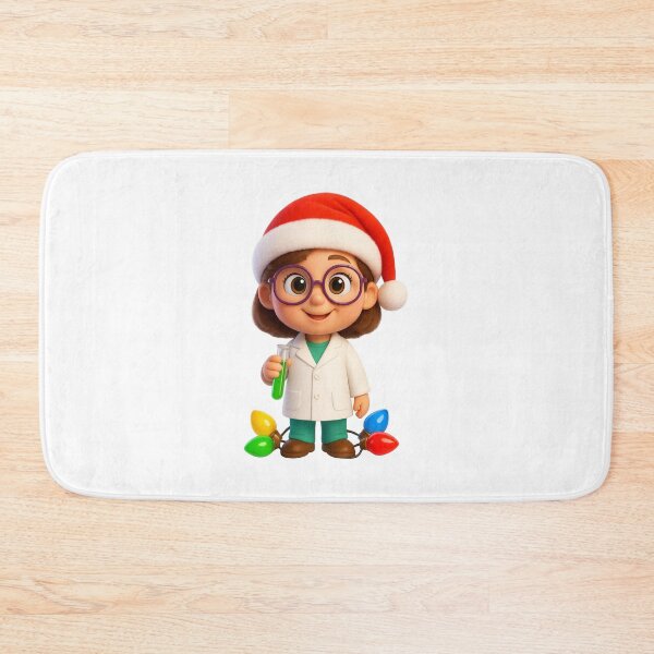 Item preview, Christmas Scientist Girl designed and sold by Sillytoe.