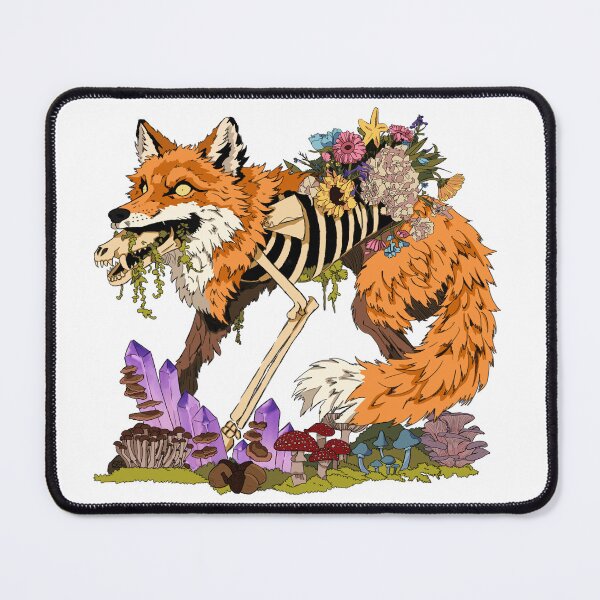 Item preview, Fox Flowers and bones designed and sold by SheboahArt.