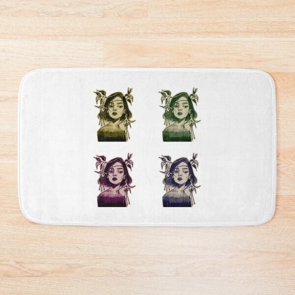 Item preview, FUCHSIA FLOWER CROWN WOMAN MOSAIC #8 designed and sold by melyverso.