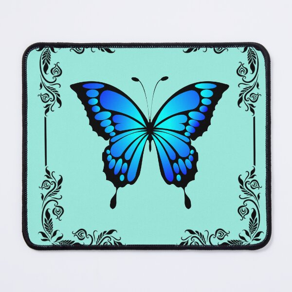Item preview, Blue Butterfly Serenity Light Fantasy Nature Art designed and sold by Rawafi Art Studio.