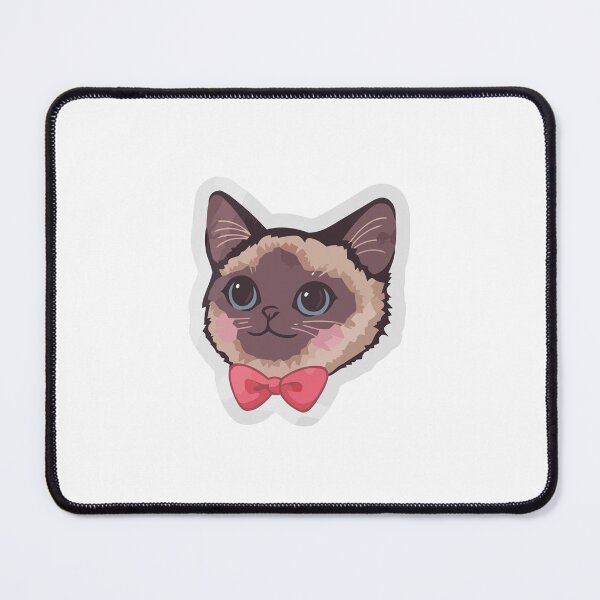 Item preview, Adorable Siamese Cat with Red Bowtie Sticker designed and sold by jrodriguep.