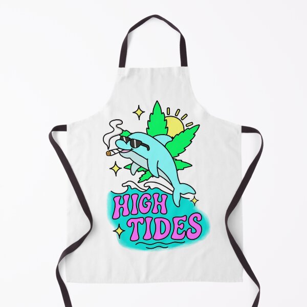 Item preview, High Tides Stoner Dolphin Joint Ocean 420 Art designed and sold by MycoMindsMedia.