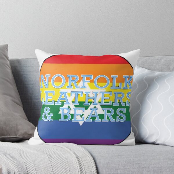 Item preview, Norfolk Leathers and Bears Logo with the Jewish Pride Flag  designed and sold by HJRex.