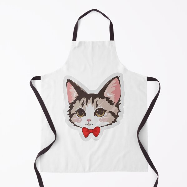 Item preview, Sweet Brown Tabby Cat with Red Bowtie Sticker designed and sold by jrodriguep.