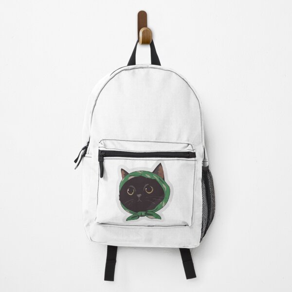 Item preview, Mysterious Black Cat with Green Babushka Hood Sticker designed and sold by jrodriguep.