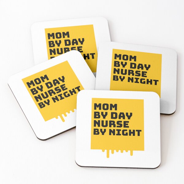 Artikelvorschau, Tagsüber Mama, nachts Krankenschwester – ein süßes und lustiges Geschenk für Krankenschwestern-Mamas entworfen und verkauft von DesignbyAACreations .