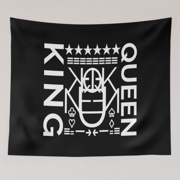 Item preview, B&W KING QUEEN cards logo. designed and sold by Giulivo Store Graphic.