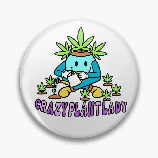 Item preview, Crazy Plant Lady Cannabis Weed Grower Stoner Gift designed and sold by MycoMindsMedia.