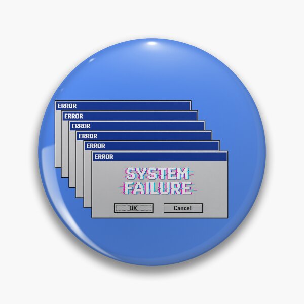 Item preview, Retro System Failure Error Message Cascading Glitch Art designed and sold by RebelStatic.