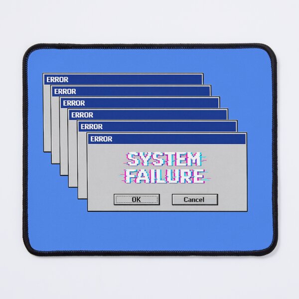 Item preview, Retro System Failure Error Message Cascading Glitch Art designed and sold by RebelStatic.