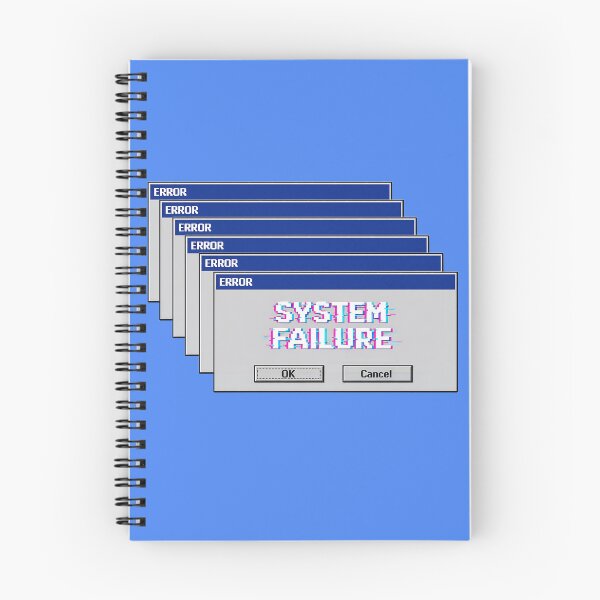 Item preview, Retro System Failure Error Message Cascading Glitch Art designed and sold by RebelStatic.