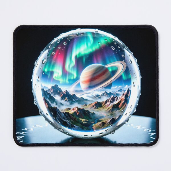 Item preview, Crystal Ball Cosmic Portal Aurora Landscape Art designed and sold by MystArt1.