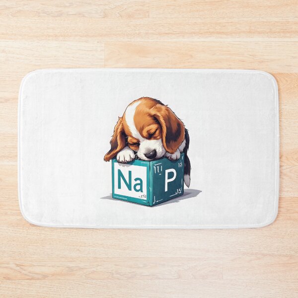 Item preview, Nap Chemistry Pun Beagle – Periodic Table Science Humor designed and sold by owi-art.