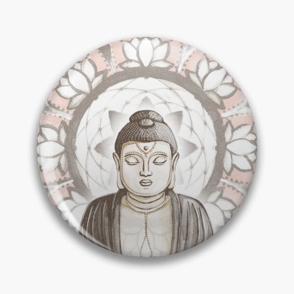 Item preview, Buddha Padma Watercolor - Earth Earth - Earth Coral Dove Halo designed and sold by Irene Estelle.