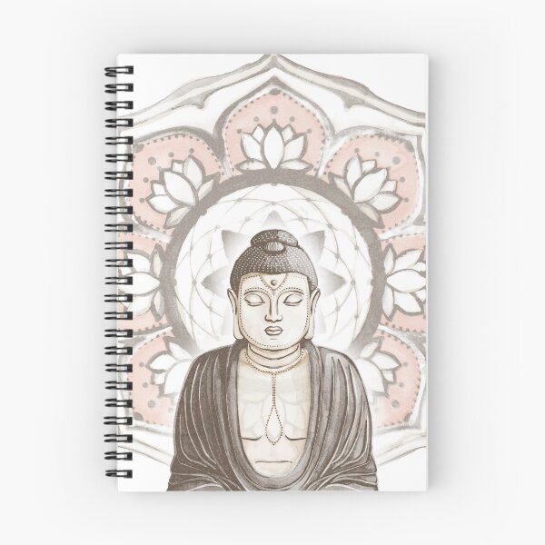 Item preview, Buddha Padma Watercolor - Earth Earth - Earth Coral Dove Halo designed and sold by Irene Estelle.