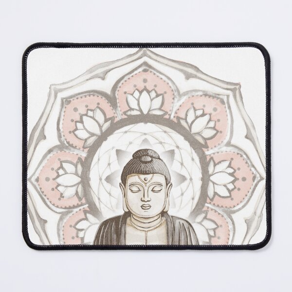 Item preview, Buddha Padma Watercolor - Earth Earth - Earth Coral Dove Halo designed and sold by Irene Estelle.
