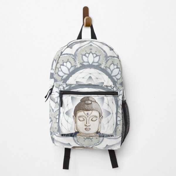 Item preview, Buddha Padma Watercolor - Dusk Earth - Dusk Sage Sky Halo designed and sold by Irene Estelle.