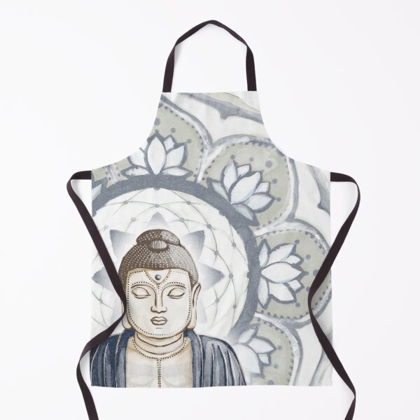 Item preview, Buddha Padma Watercolor - Dusk Earth - Dusk Sage Sky Halo designed and sold by Irene Estelle.