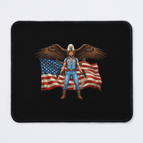 Item preview, Patriotic Action Hero Chuck Norris designed and sold by RosellaBalistre.