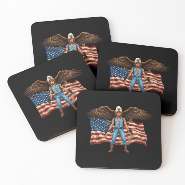 Item preview, Patriotic Action Hero Chuck Norris designed and sold by RosellaBalistre.