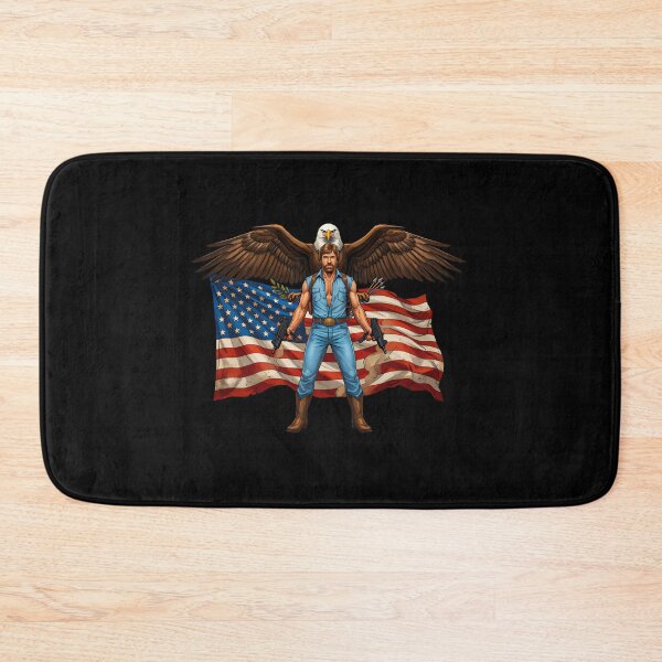 Item preview, Patriotic Action Hero Chuck Norris designed and sold by RosellaBalistre.