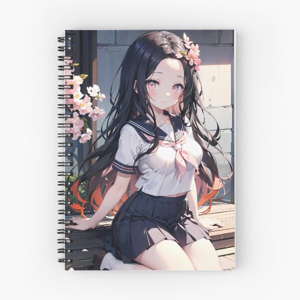 Item preview, Nezuko Kamado Demon Slayer Flower Crown Soft Sakura Glow designed and sold by TanglenRabbit.