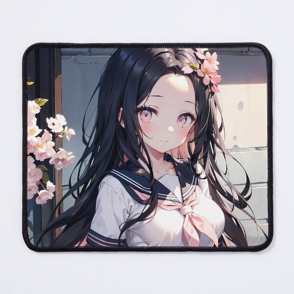 Item preview, Nezuko Kamado Demon Slayer Flower Crown Soft Sakura Glow designed and sold by TanglenRabbit.